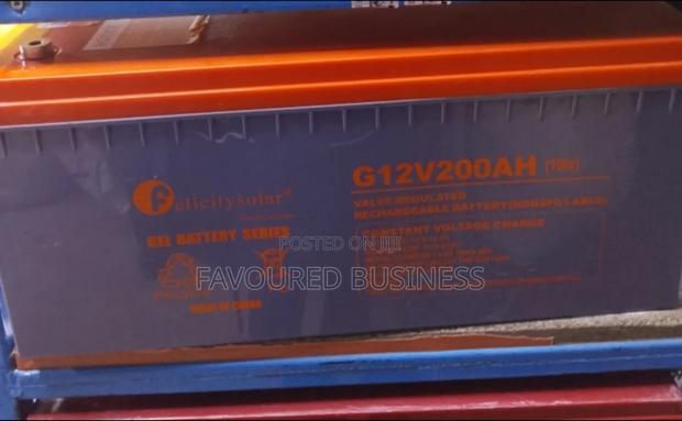 Approved Felicity 200ah 12v Gel Battery /Deep Cycle Battery - main view