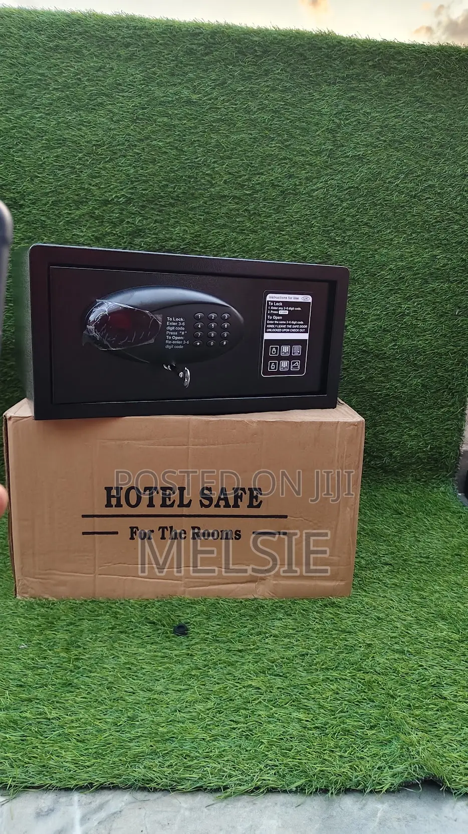 Electronic Hotel Safe Box With Keypad Lock For Rooms & Airbnb