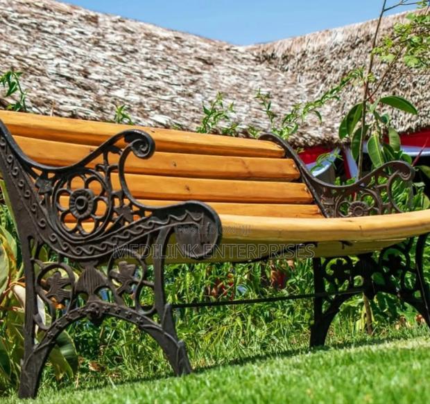 Casted Legs Outdoor Benches - main view
