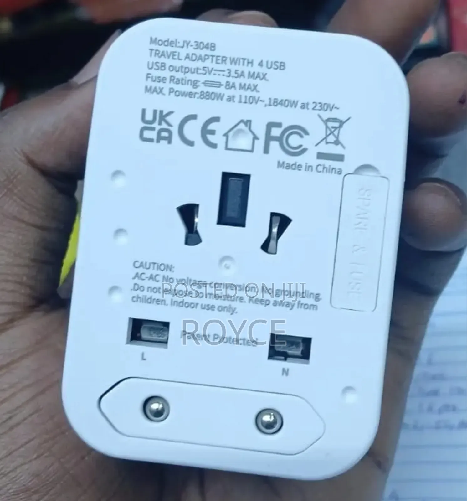 4 Usb Universal Travel Adapter