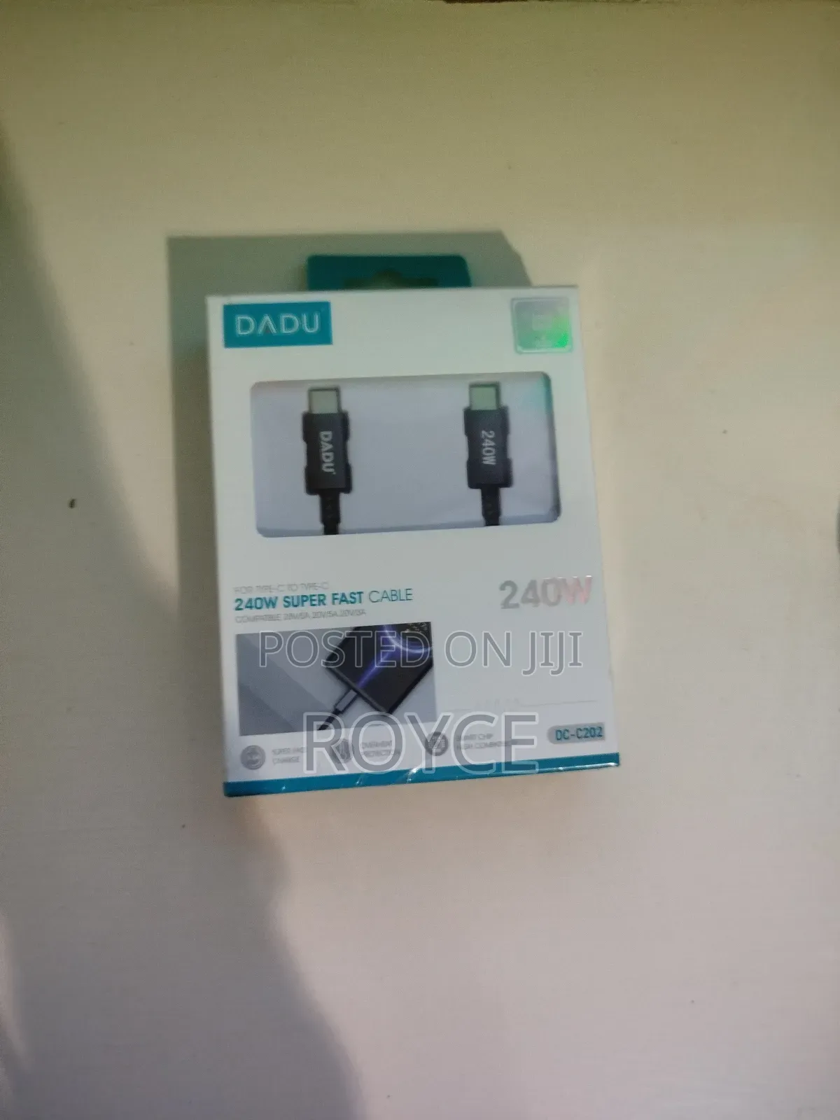 240w Super Fast Cable- Type-C to Type-C
