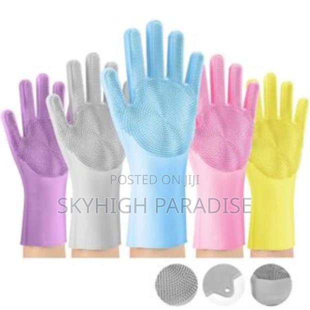Reusable Silicon Wash Gloves