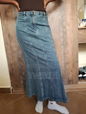 Faded Style Denim Skirt