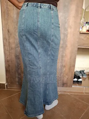 Faded Style Denim Skirt