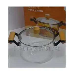  Heat-Resistant Borosilicate Glass Cooking Pot (3.5 Litres)