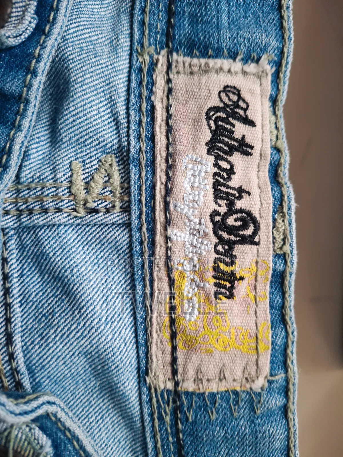 Cargo Wide Leg Denim Jeans