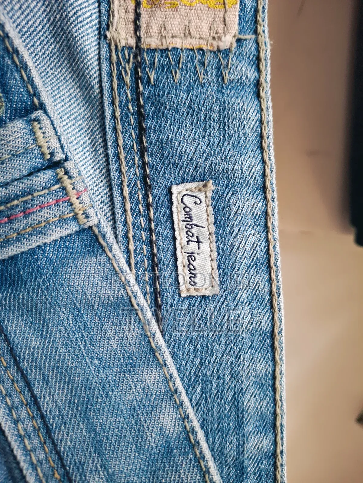 Cargo Wide Leg Denim Jeans