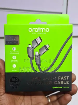 Oraimo Speedline 4 Ocd-155 65w 4 in 1 Fast Charging Cable