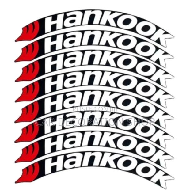Sporty Design 8pc Silicone Tire Stickers With Glues - thumbnail 3