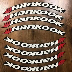 Sporty Design 8pc Silicone Tire Stickers With Glues