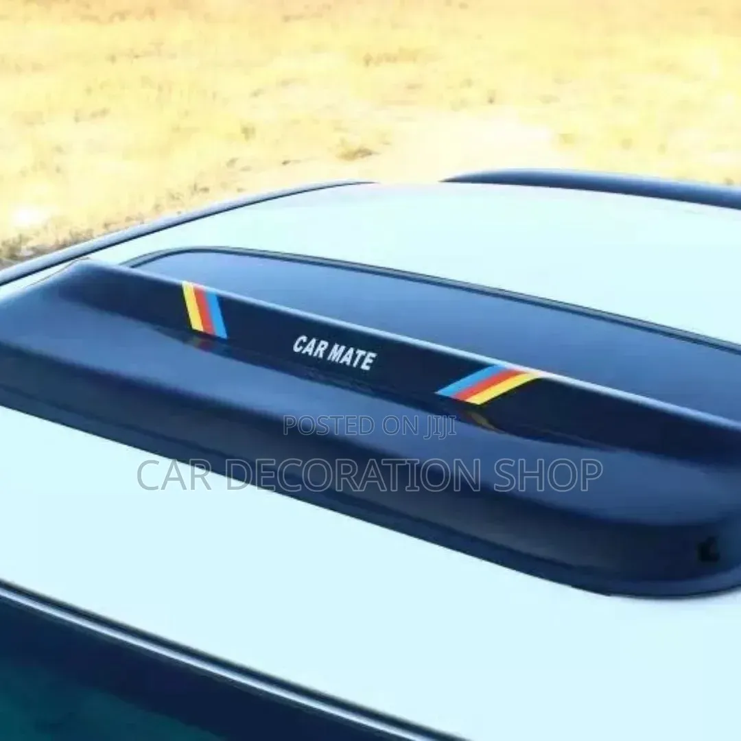 Car Fitted With Universal Black Roof Mate Decor
