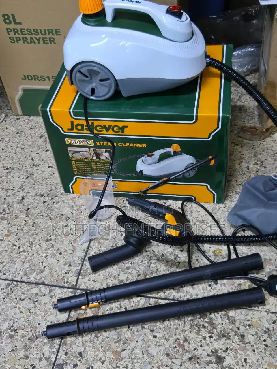 Commercial Steam Cleaner 1800w With Cleaning Accessories