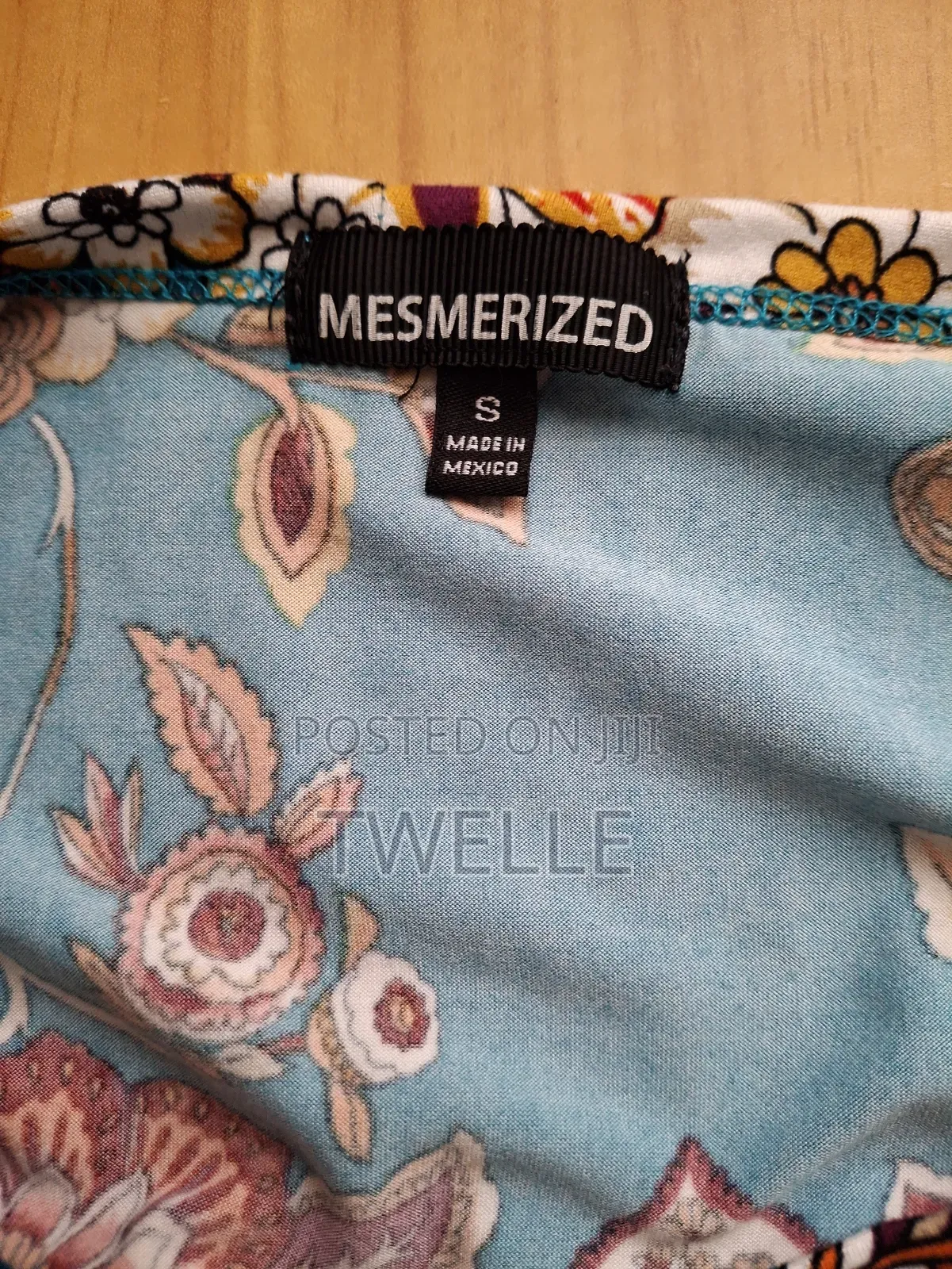 Blue Flower Design Blouse