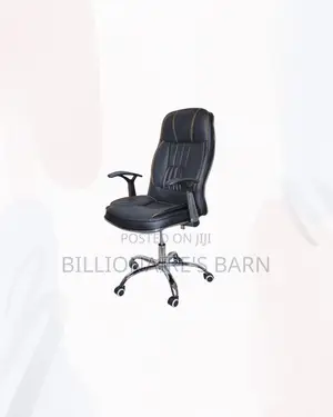 Executive Leather Office Chair High Back Padded Armrests Seating