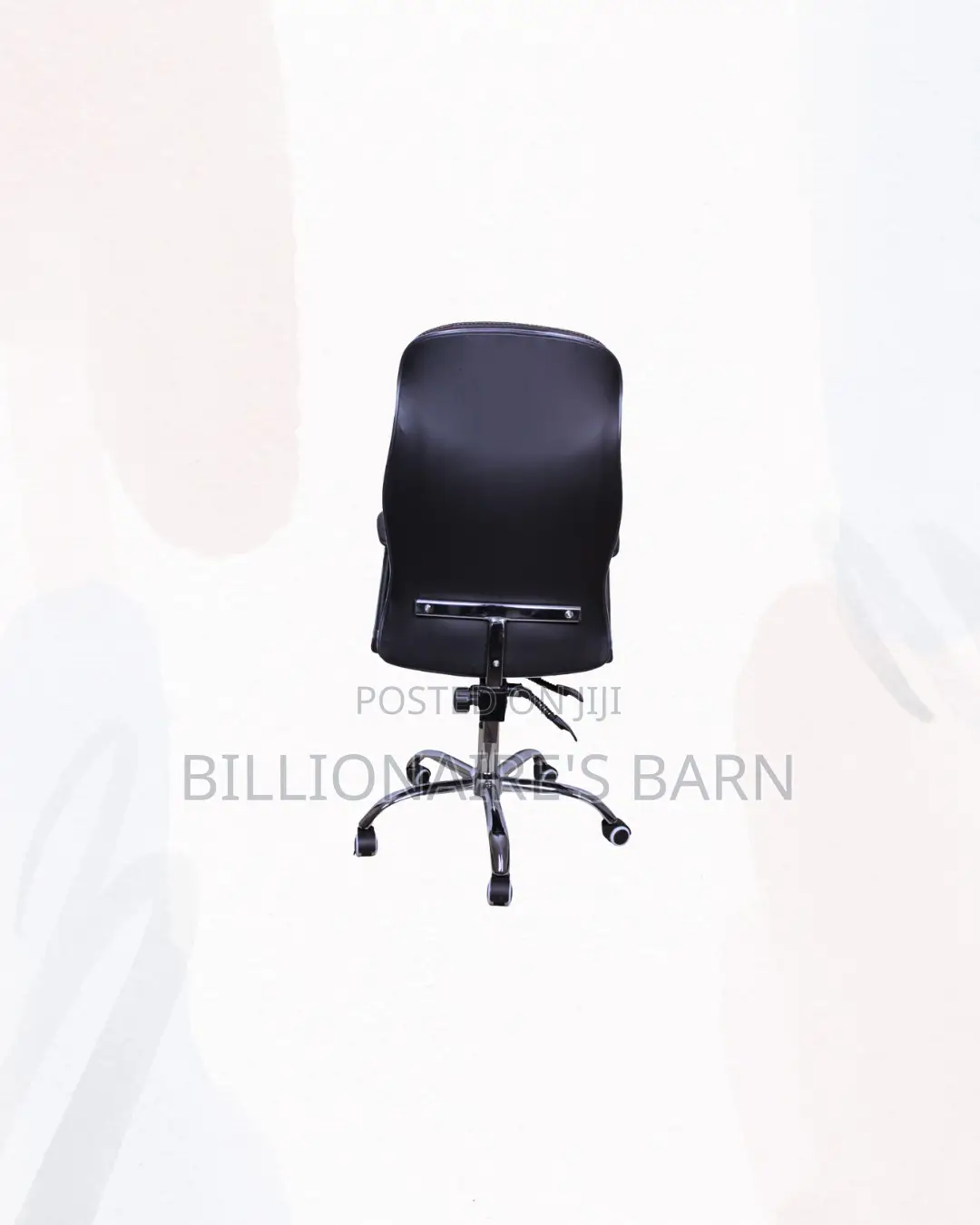 Executive Leather Office Chair High Back Padded Armrests Seating