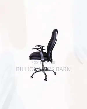 Executive Leather Office Chair High Back Padded Armrests Seating