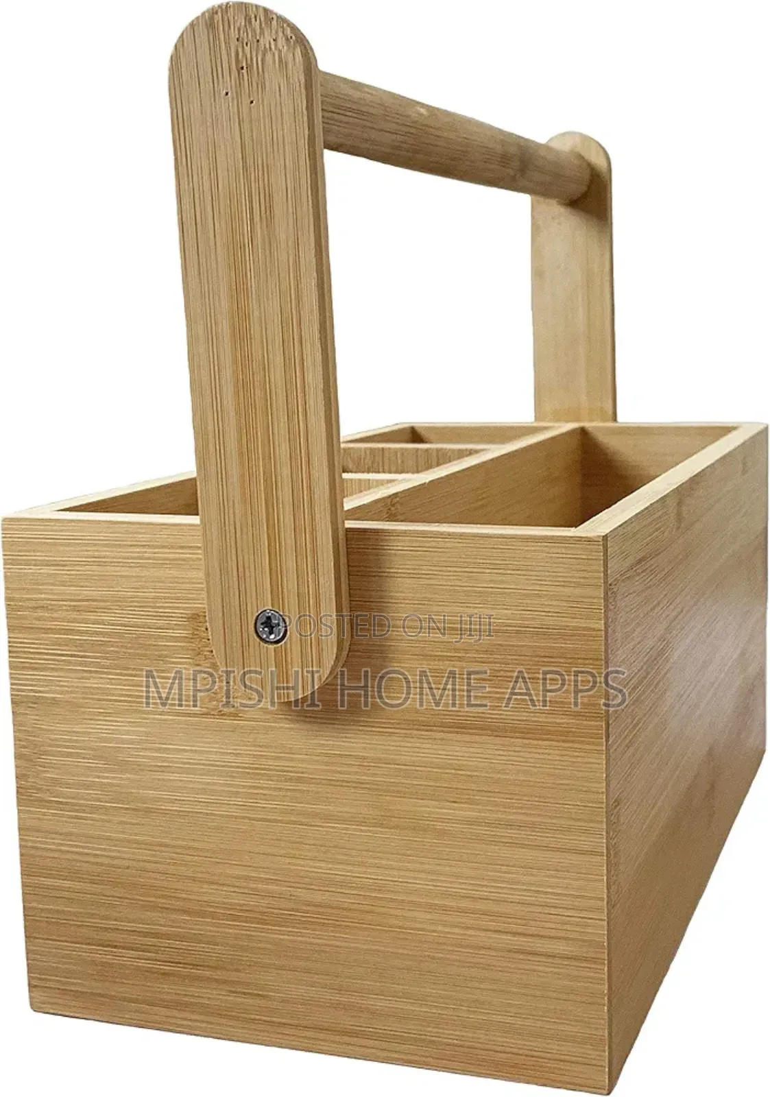 Bamboo Cutlery Caddy Box