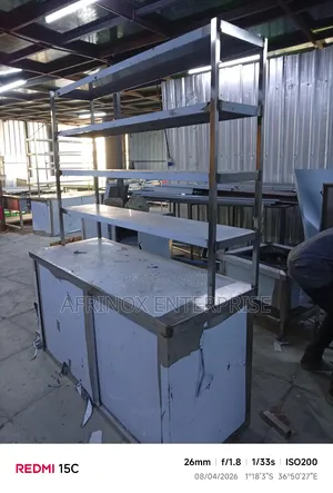 Stainless Steel Cabinet With Shelves