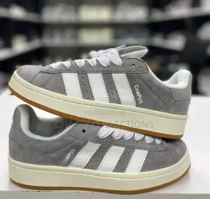 Unisex Gray Adidas Campus Sneakers Size 36 to 45