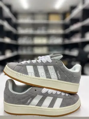 Unisex Gray Adidas Campus Sneakers Size 36 to 45