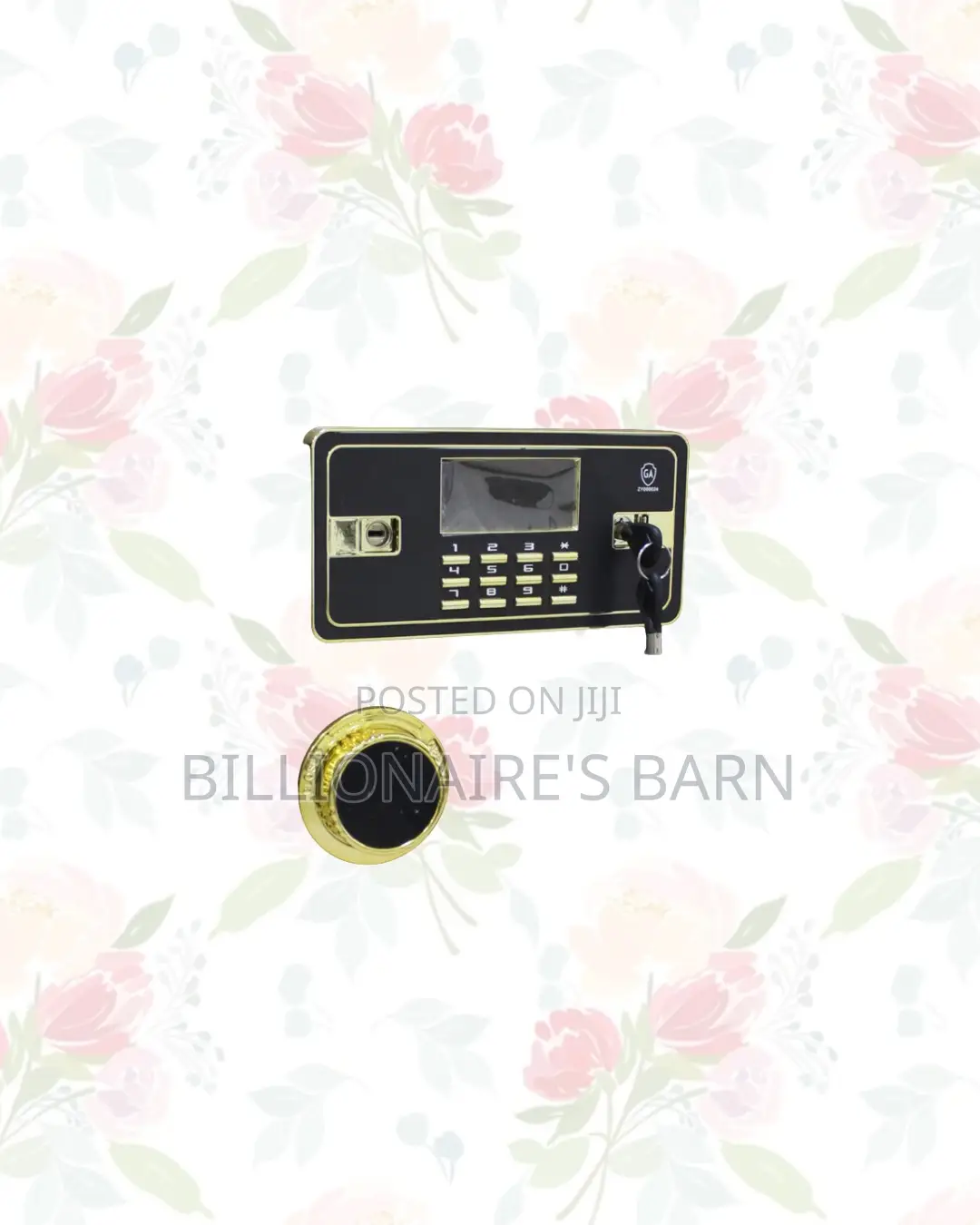 Fireproof Biometric Safe 80 Kg Large Capacity Plus Electronic Keypad