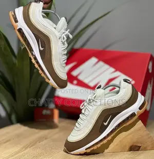 Brown Unisex Airmax 97 Sneakers Size 38 to 45