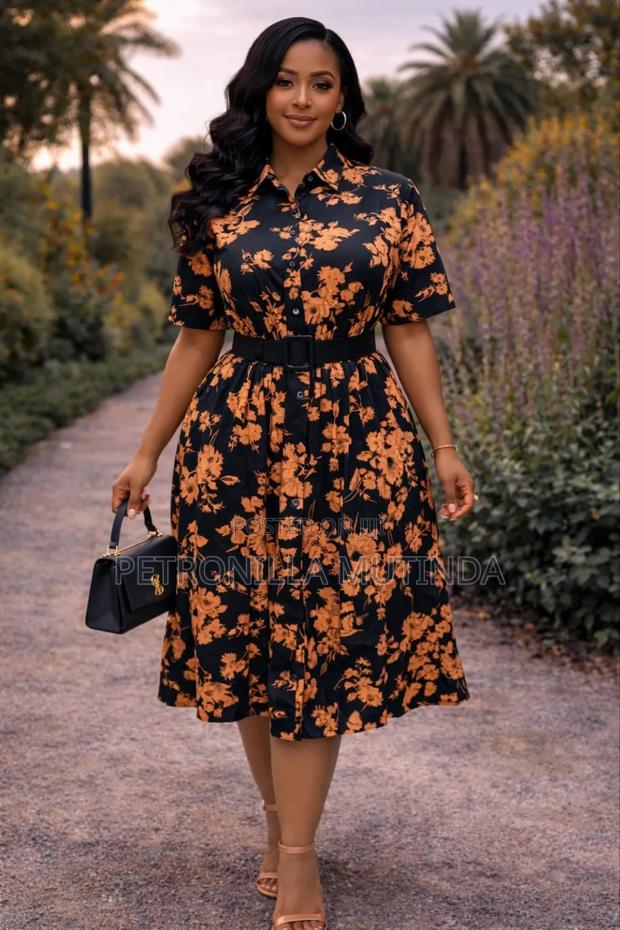 Skater Below Knee Dress
