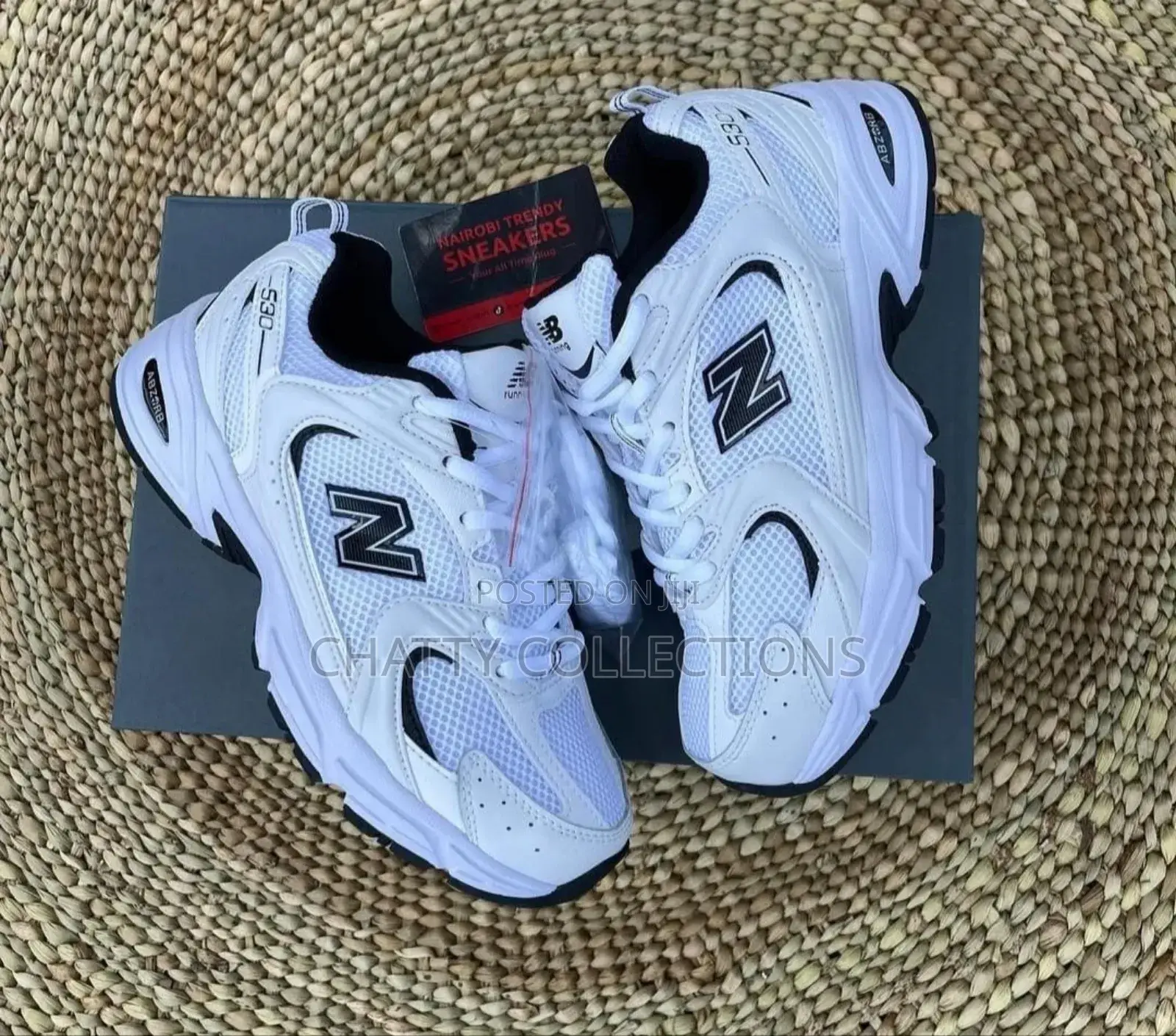 Black and White Unisex New Balance Sneakers Size 36 to 45
