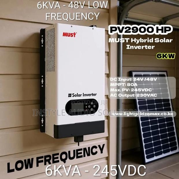 Must 6kva - 48v Hybrid Solar Inverter 245vdc Low Frequency