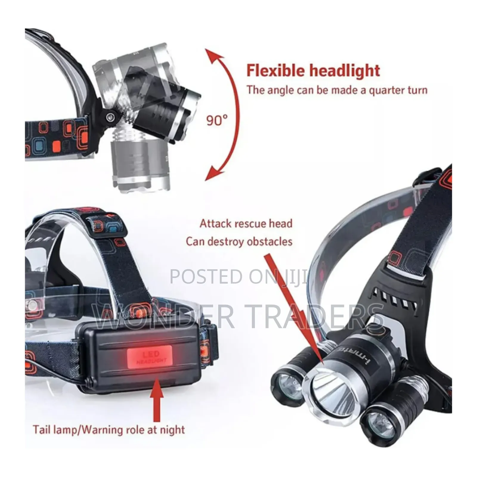 Lamps Headlight Rechargeable Led Headlamp/Flashlight*