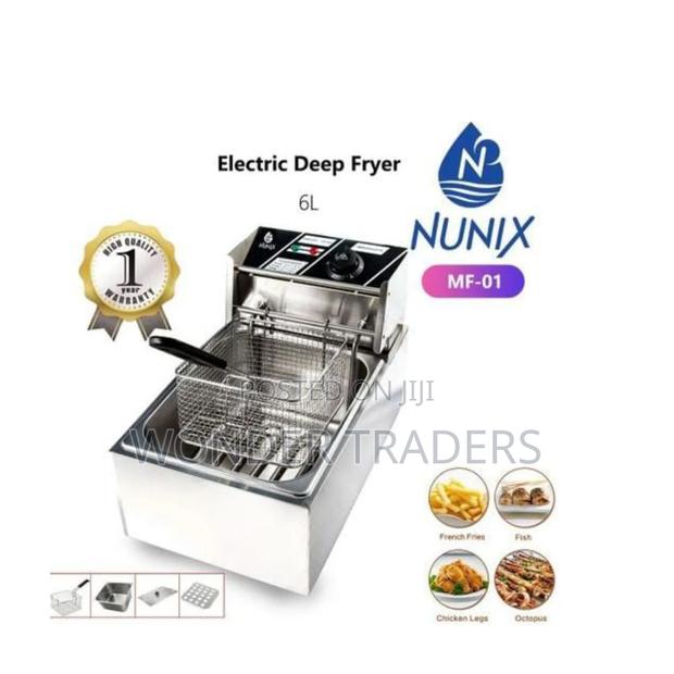 Double Deep/Nunix Electric Single Deep Fryer 6 Litres