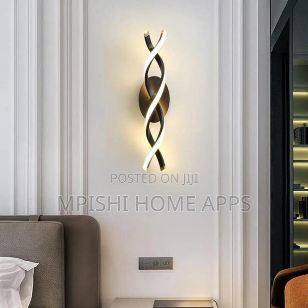 Spiral Led Wall Light Black - thumbnail 4