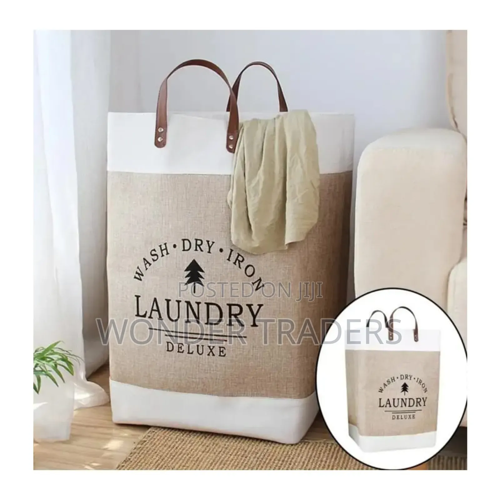 *Large Capacity Foldable Laundry Deluxe Basket*