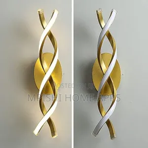 Spiral Led Wall Light - Gold