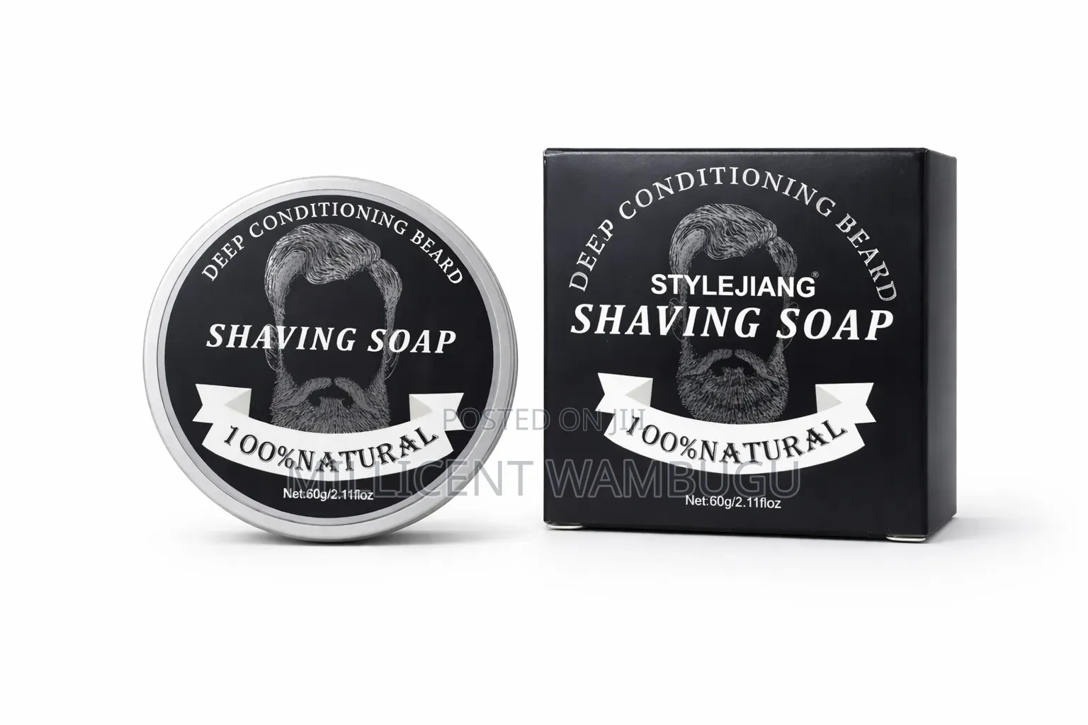 Men Beared Grooming Set(Beatedoil and Shaving Conditioning Soap)