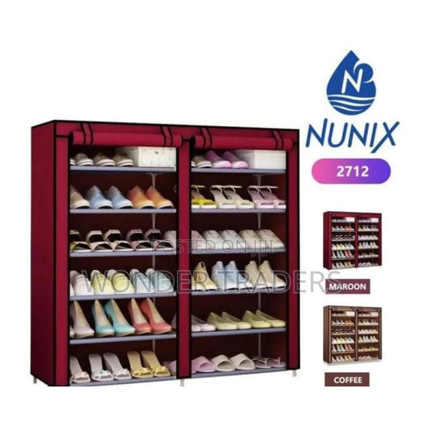 5 *2 Tier Shoe Storage Rack With Cloth Cover -Dv
