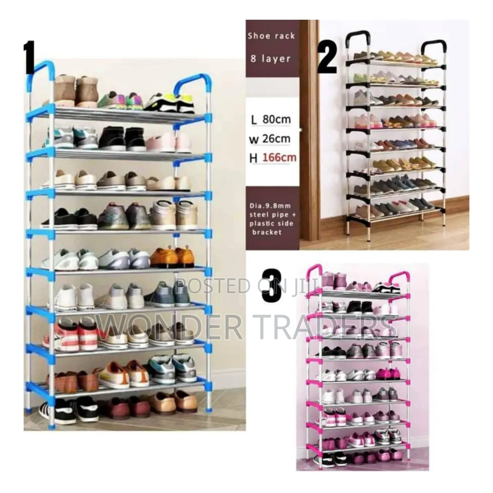 8 Tier Adjustable Shoe Rack