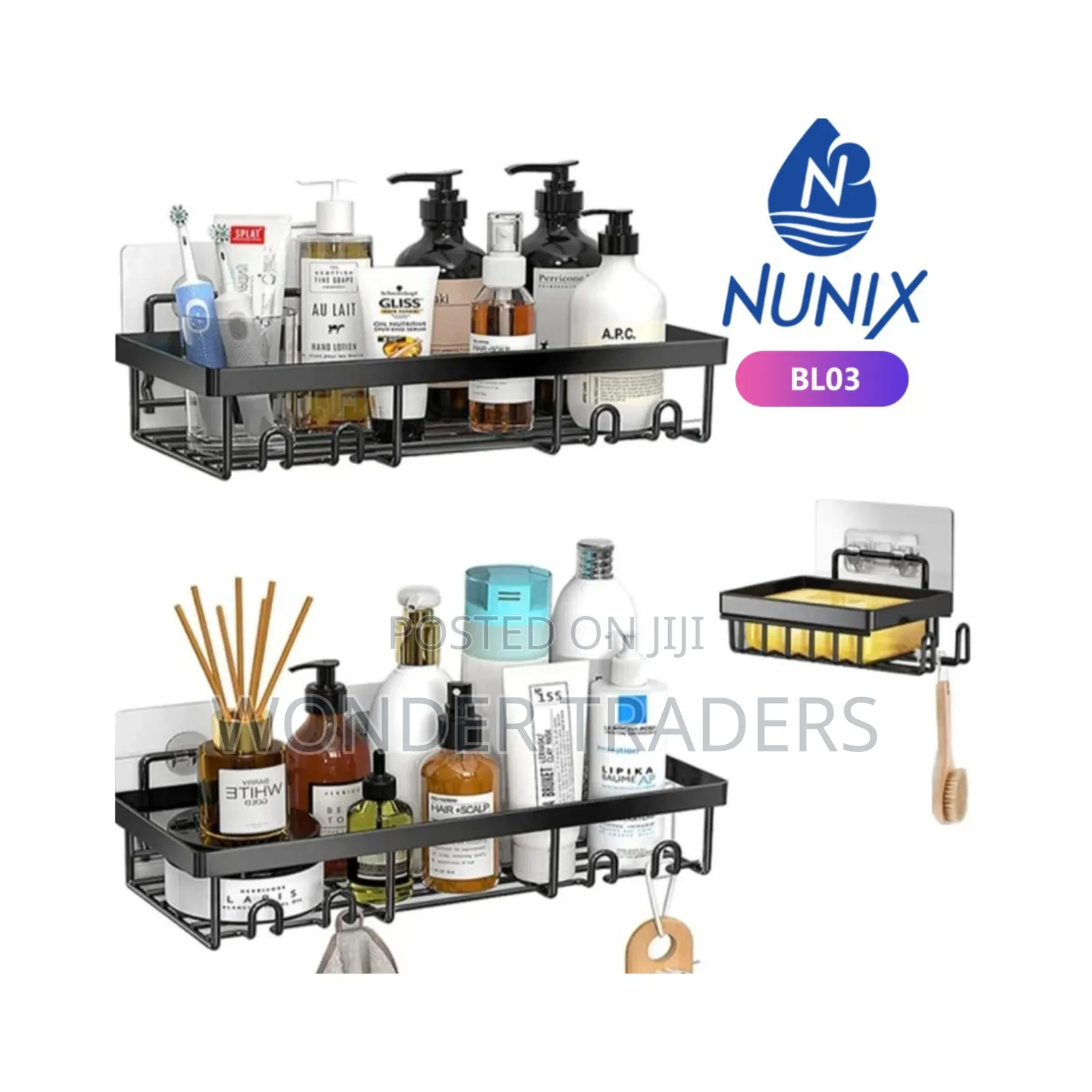 3-in-1 Straight Metallic Organizer Shelf Set.*