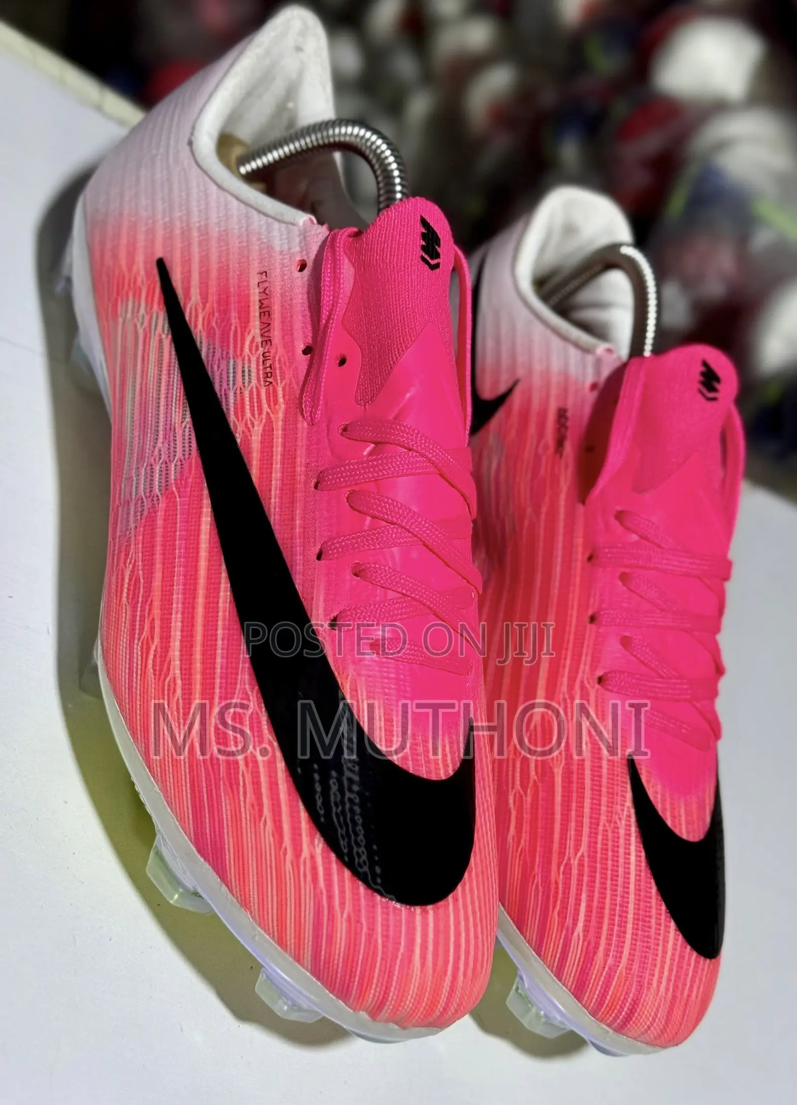 Nike Air Zoom Mercurial Soccer Boots in Vibrant Pink