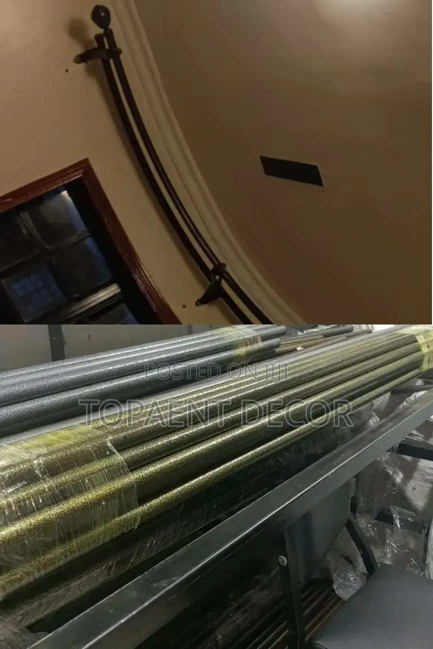 Powder Coated Curtain Rods for Both Heavy Curtains and Light Curtains