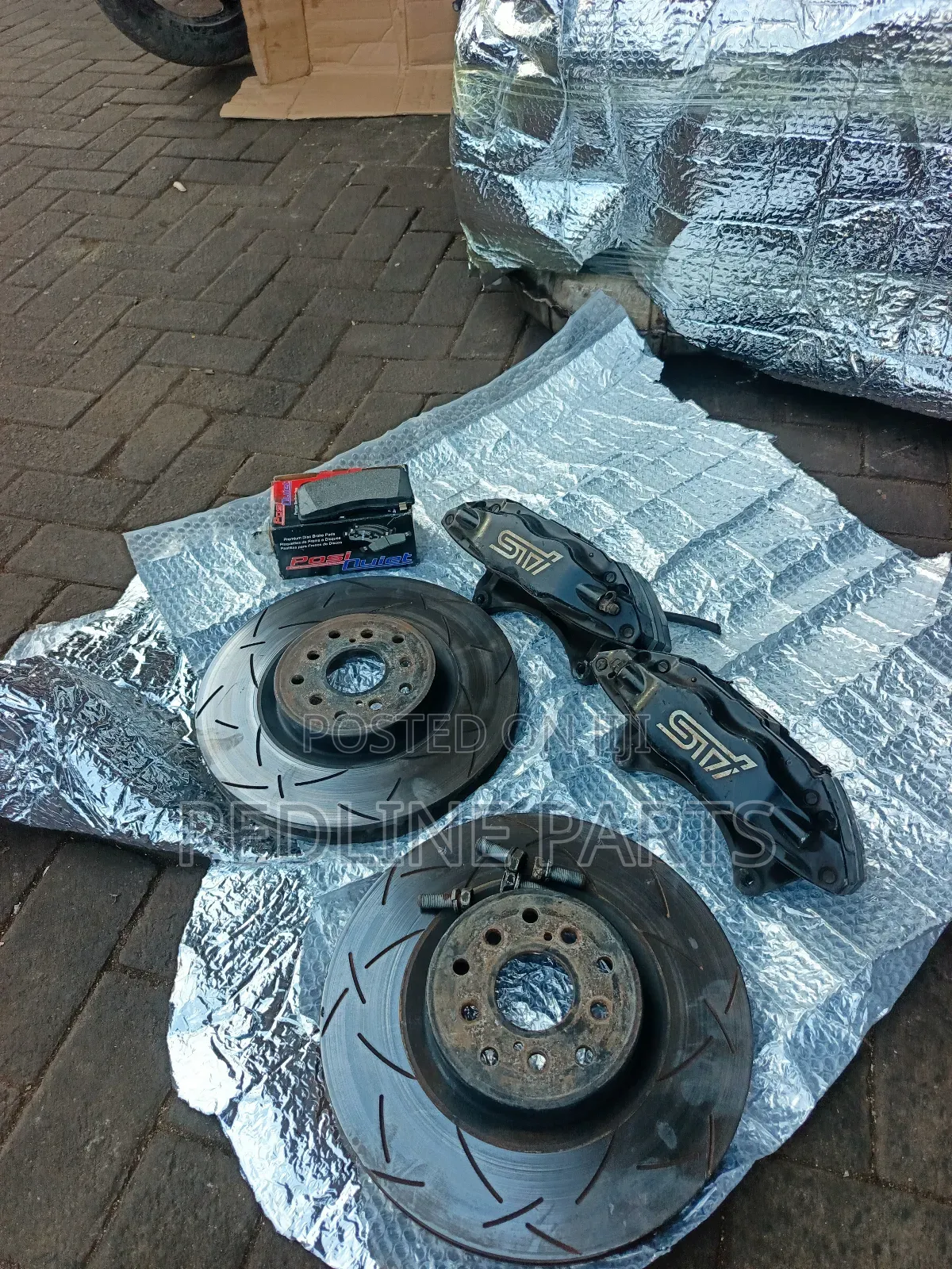Subaru Sti Big Brakes Brembo Callipers.