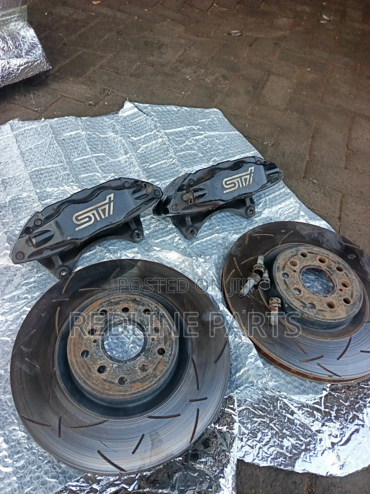 Subaru Sti Big Brakes Brembo Callipers.