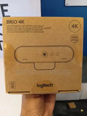 Logitech Brio Pro Ultra Hd Webcam With Windows Hello Support.