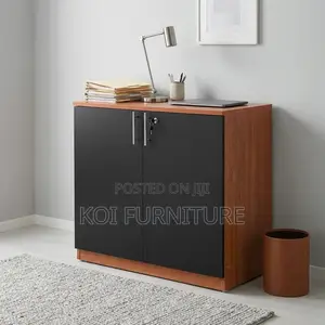Office Cabinet; Two Doors Wooden Executive Filing Credenza Cabinet
