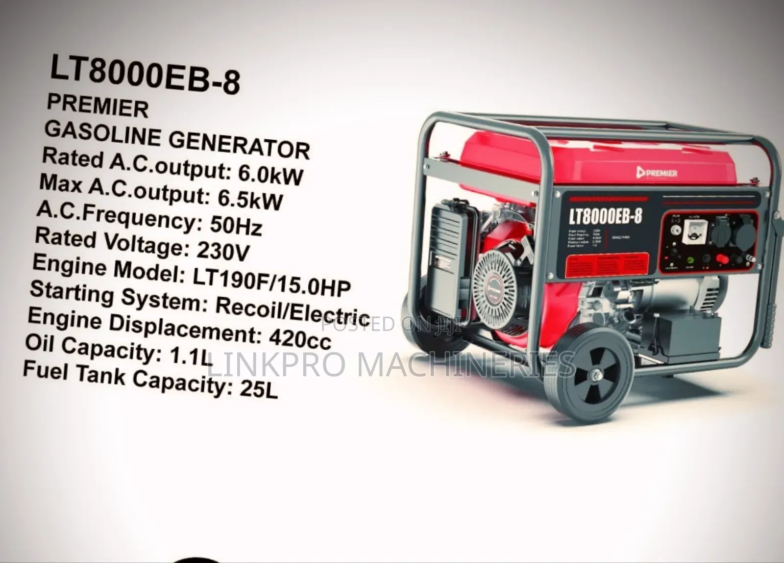 8kva Premier Petrol Generator