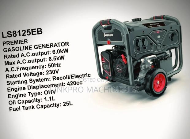 Premier Ls8125eb 7kva Petrol Generator