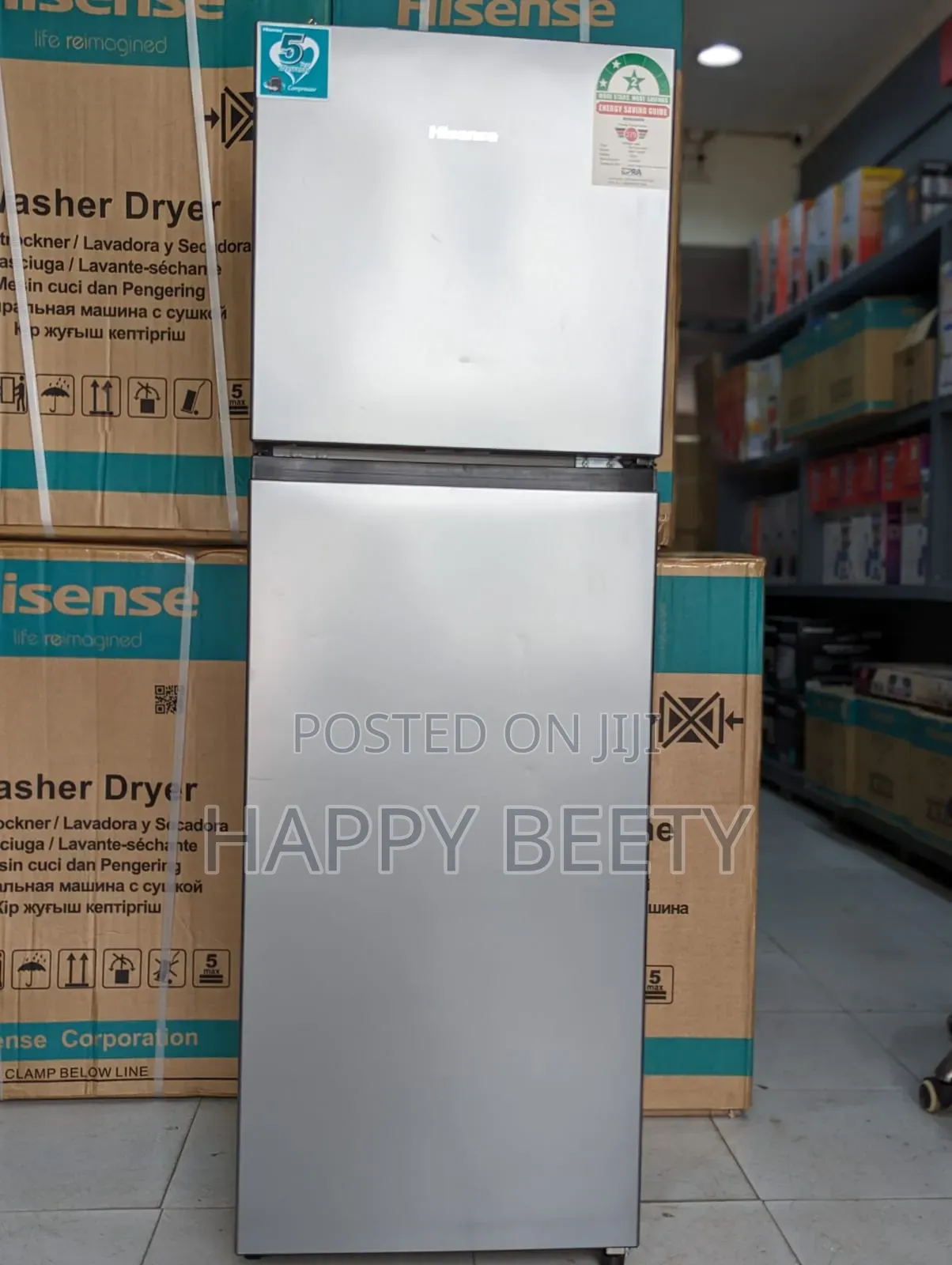 *Hisense 154litres Double Door Refrigerator Fridge*