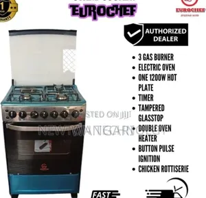 Black Colour Eurochef 60*65 Cooker