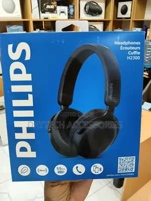 The Philips Tah2300 Over-Ear Wireless Headphones.