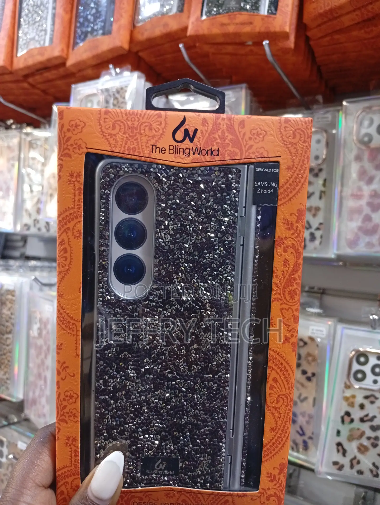 Glitter Sparkle Case for the Samsung Galaxy Z Fold4 Smartphone.